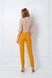Women's skinny trousers from BYURSE, Mustard, Crepe, Оff-season, Trousers, Cloth, plain, Trousers, 1 kg, Yes, Ukraine, 95% viscose, 5% elastane, Buttoned, Casual