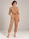 Женский, бежевый комбинезон с длинным рукавом Smart casual от BYURSE, 42, Бежевый, Костюмная ткань, Макси, Осень-зима, Комбинезоны, Одежда, Однотонный, Комбинезоны, 1кг., Да, Украина, 95% шерсть, 5% еластан, Рукав 3/4, С поясом, Оверсайз, На молнии, Повседневный, Комбинезон брюки, С карманами