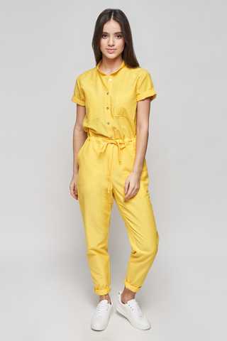 casual yellow jumpsuit