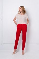 Trousers, Red, Costume fabric, Оff-season
