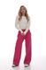 Palazzo pants in fuchsia., S, Fuchsia, fouter, Аutumn winter, Trousers, Cloth, Ukraine, 95% cotton, 5% elastan, Casual