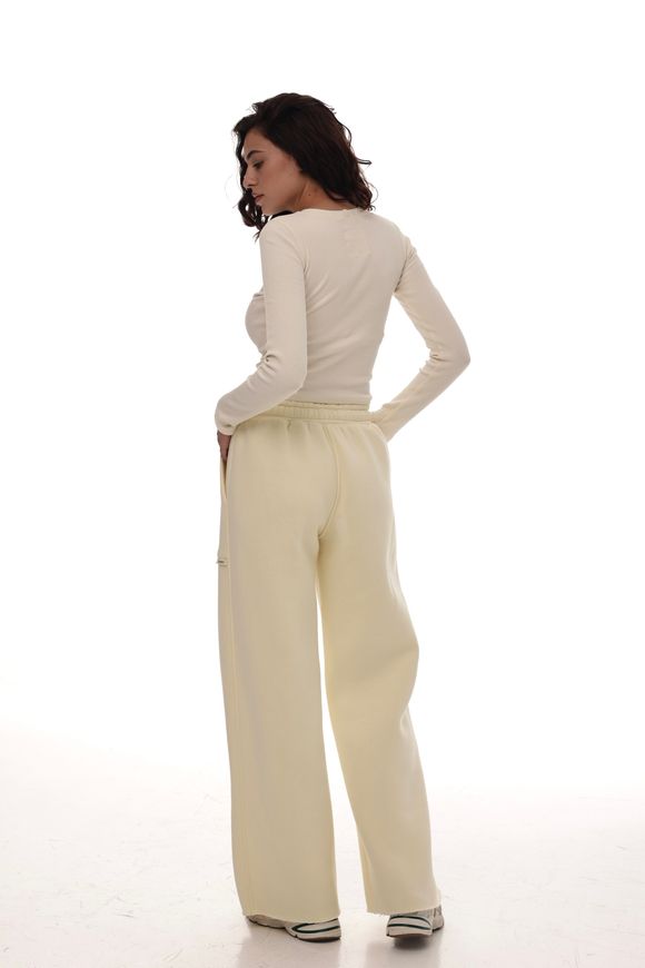 Palazzo pants by BYURSE in champagne color, S, champagne, fouter, Аutumn winter, Trousers, Cloth, plain, Ukraine, 95% cotton, 5% elastan