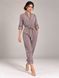 Suede jumpsuit, gray, Textile suede, Аutumn winter, Overalls, Cloth, plain, Overalls, 1 kg, Yes, Ukraine, Текстильный замш, Long sleeve, With a zipper, jumpsuit pants