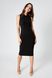 Dress Valerie, The black, Diagonal, Midi, Оff-season, In stock