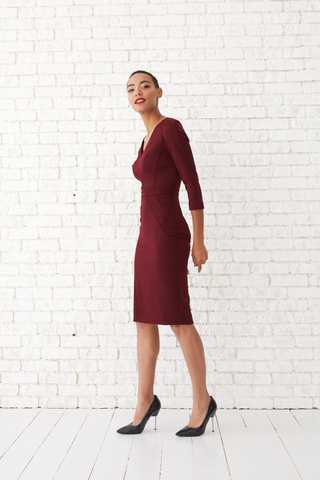 Burgundy store business dress