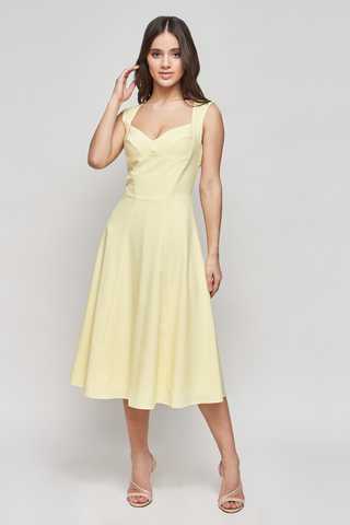 Yellow and store white summer dress