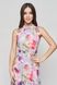 Summer dress Stephanie from BYURSE, 42, gray, Dress fabric, Midi, Spring Summer, Casual, Cloth, Floral, Dress, 1 kg, Yes, Ukraine, 95% viscose, 5% elastane, Sleeveless, Printed, flared, With a zipper, Round neckline, Casual, Dress with full skirt