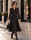 Classic, silk Nancy dress from BYURSE, Black and white, Silk chiffon, Midi, Оff-season, Office dress, Cloth, Polka dots, Dress, 1 kg, Yes, Ukraine, 95% silk, 5% elastane, Sleeve 3/4, In peas, flared, With a zipper, Round neckline, Business, Dresses - shirts