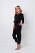 Silk, black long sleeve jumpsuit Smart casual by BYURSE, The black, Dress fabric, Maxi, Оff-season, Overalls, Cloth, plain, Overalls, 1 kg, Yes, Ukraine, 95% silk, 5% elastane, Long sleeve, With strings, oversize, Buttoned, Casual, jumpsuit pants, With pockets