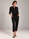 Silk, black long sleeve jumpsuit Smart casual by BYURSE, 42, The black, Dress fabric, Maxi, Оff-season, Overalls, Cloth, plain, Overalls, 1 kg, Yes, Ukraine, 95% silk, 5% elastane, Long sleeve, plain, oversize, Buttoned, Casual, jumpsuit pants, With pockets