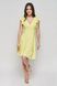 Summer, yellow dress from Rene seam from BYURSE, Yellow, Proshva, Міni, Spring Summer, Casual, Cloth, plain, Dress, 1 kg, Yes, Ukraine, 95% cotton, 5% elastan, Sleeveless, With flounces, flared, With a zipper, V-neck, Casual, Dress with full skirt