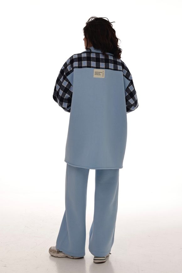 Oversized shirt from BYURSE, S, Blue, fouter, Аutumn winter, Cloth, Ukraine, 95% cotton, 5% elastan, Long sleeve, Casual