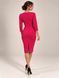 Dress - case Chloe , Fuchsia, Costume fabric, Midi, Аutumn winter, Dresses, Cloth, plain, Dress, 1 kg, Yes, Ukraine, 95% wool, 5% elastan, Sleeve 3/4, Fitted, With a zipper, Asymmetrical cut, Classical, Dresses - case