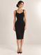 Classic black dress - case Naomi by BYURSE, The black, Diagonal, Midi, Оff-season, Office dress, Cloth, plain, Dress, 1 kg, Yes, Ukraine, 95% wool, 5% elastan, Sleeveless, plain, tight-fitting, With a zipper, Bustier, Classical, Dresses - case, With a zipper