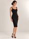 Classic black dress - case Naomi by BYURSE, The black, Diagonal, Midi, Оff-season, Office dress, Cloth, plain, Dress, 1 kg, Yes, Ukraine, 95% wool, 5% elastan, Sleeveless, plain, tight-fitting, With a zipper, Bustier, Classical, Dresses - case, With a zipper