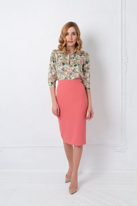 Classic, powder skirt - pencil from BYURSE, Powdery, Crepe, Оff-season, Pencil skirt, Cloth, plain, Skirt, 1 kg, Yes, Ukraine, 95% viscose, 5% elastane, plain, high waist, With a zipper, Business, Pencil skirt, high waist