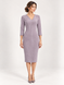 Business, suede dress - caseShannon from BYURSE, gray, Textile suede, Midi, Аutumn winter, Office dress, Cloth, plain, Dress, 1 kg, Yes, Ukraine, Текстильный замш, Sleeve 3/4, plain, tight-fitting, With a zipper, V-neck, Business, Dresses - case, With a zipper