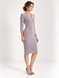 Business, suede dress - caseShannon from BYURSE, gray, Textile suede, Midi, Аutumn winter, Office dress, Cloth, plain, Dress, 1 kg, Yes, Ukraine, Текстильный замш, Sleeve 3/4, plain, tight-fitting, With a zipper, V-neck, Business, Dresses - case, With a zipper