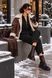 Женский, черный комбинезон с длинным рукавом Smart casual от BYURSE, 44, Черный, Диагональ, Макси, Осень-зима, Комбинезоны, Одежда, Однотонный, Комбинезоны, 1кг., Да, Украина, 95% шерсть, 5% еластан, Рукав 3/4, С поясом, Оверсайз, На молнии, Повседневный, Комбинезон брюки, С карманами