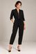 Женский, черный комбинезон с длинным рукавом Smart casual от BYURSE, 44, Черный, Диагональ, Макси, Осень-зима, Комбинезоны, Одежда, Однотонный, Комбинезоны, 1кг., Да, Украина, 95% шерсть, 5% еластан, Рукав 3/4, С поясом, Оверсайз, На молнии, Повседневный, Комбинезон брюки, С карманами